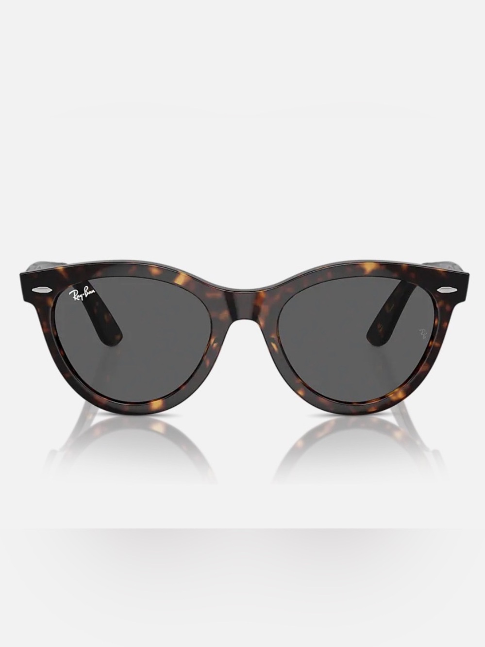 Like new Ray-Ban Women's Tortoiseshell Rounded Sunglasses with case